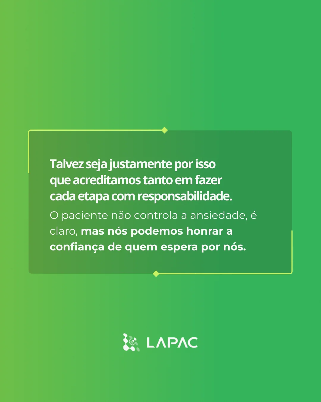 LAPAC: diagnóstico laboratorial — lâmina 7 de 8